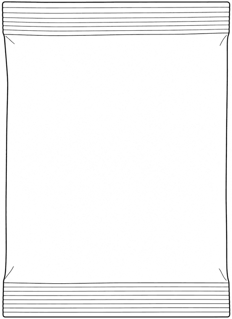 Line drawing of a large sealed paper pot bag for brewing by the pot or pitcher.